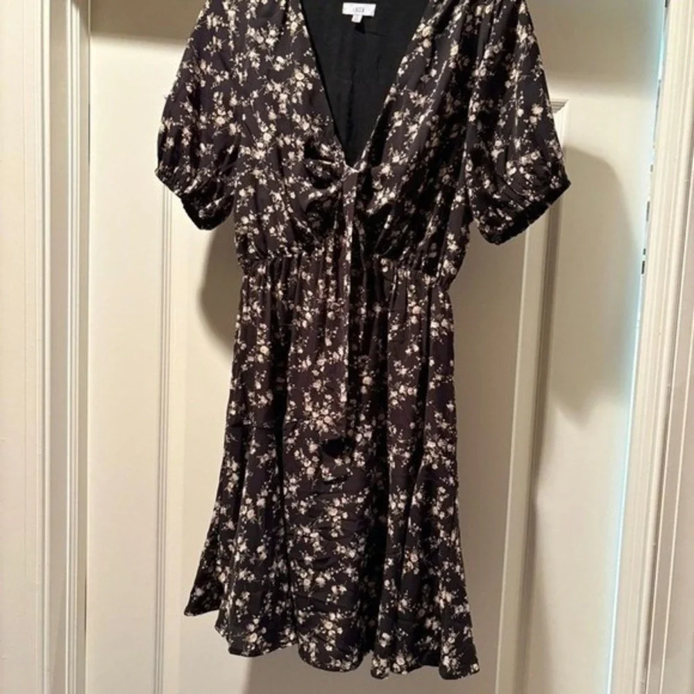Lucca‎  Sz Small Women's Short-Sleeve Baby Doll Y2K Boho Floral Forest Fairy